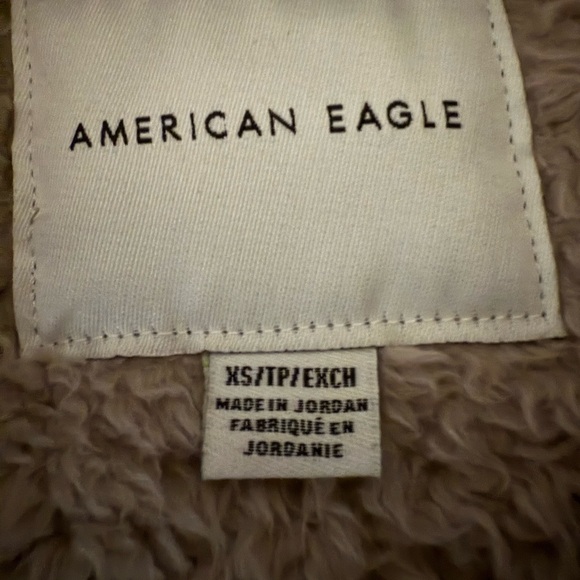 American Eagle Outfitters Gray Sherpa Hoodie - Picture 4 of 4